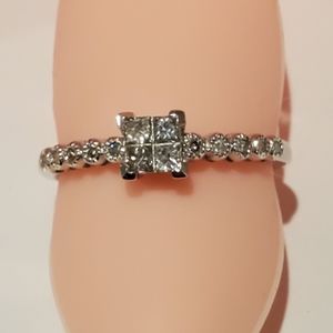 14K WG Diamond ring